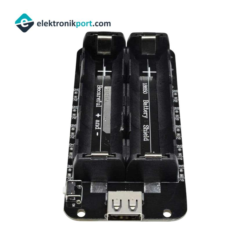 2'li 18650 Lityum Pil Yuvası V8 Mikro USB - Görsel 7