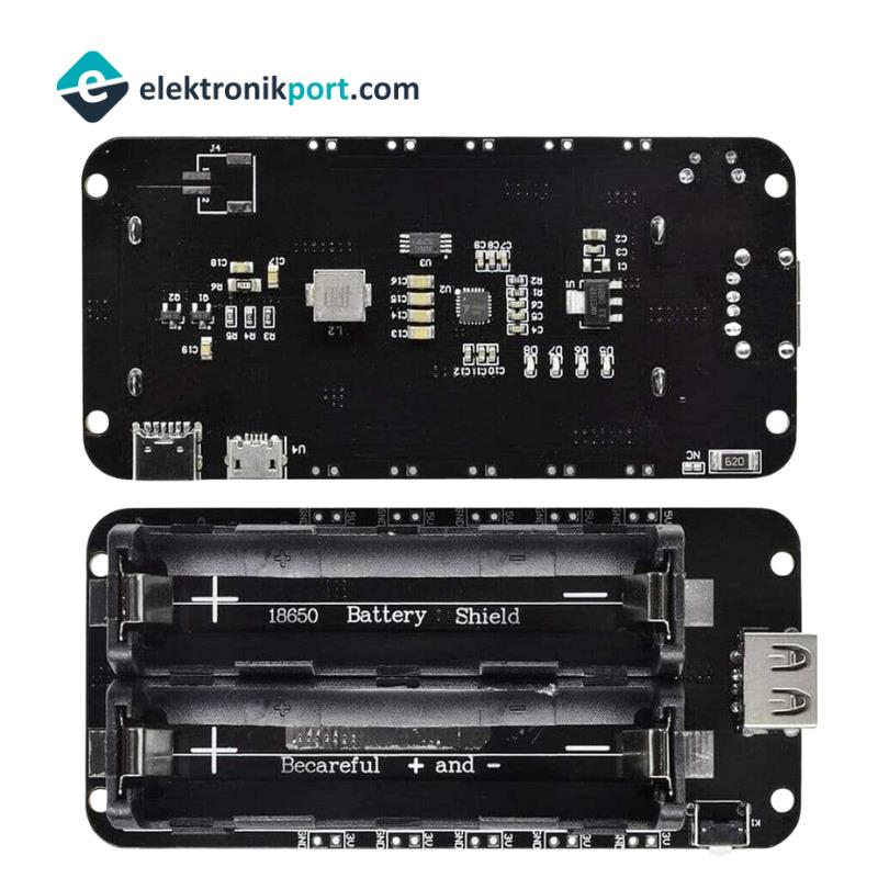 2'li 18650 Lityum Pil Yuvası V8 Mikro USB - Görsel 8