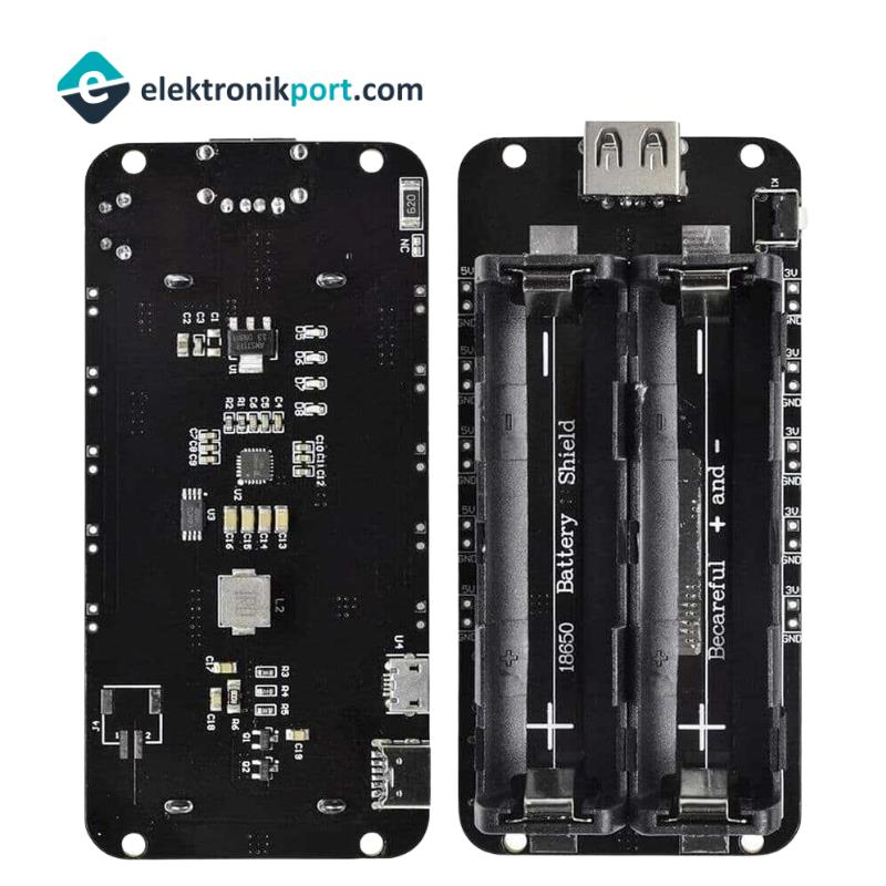 2'li 18650 Lityum Pil Yuvası V8 Mikro USB - Görsel 4