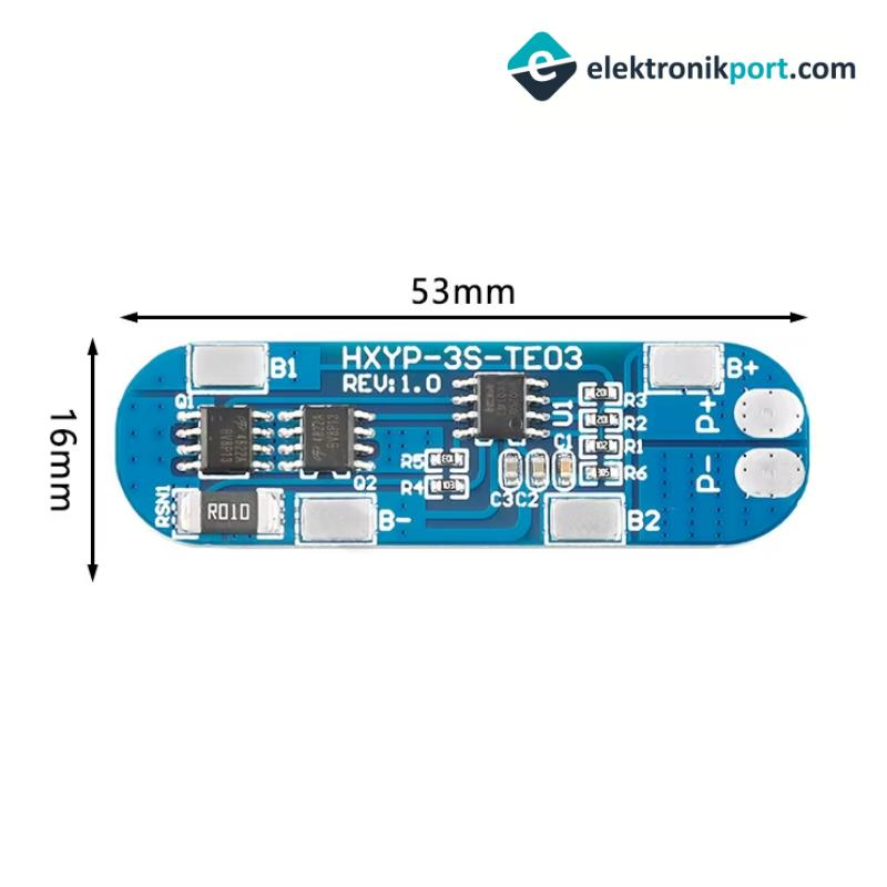 6V BMS Lityum Batarya Koruma Devresi