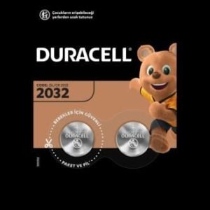 Duracell 2032 3V Lityum Pil (2 Adet)lityum iyonlu pil modülü