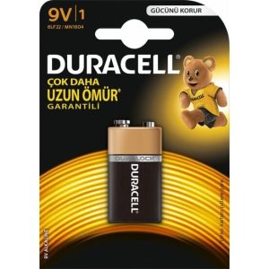 Duracell 9V Alkalin Pil