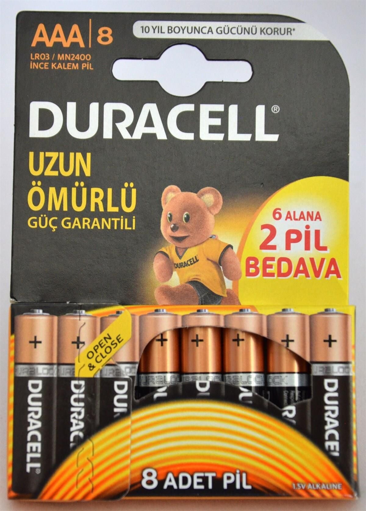 Duracell AAA 1,5V pil (8 Adet) - Görsel 13