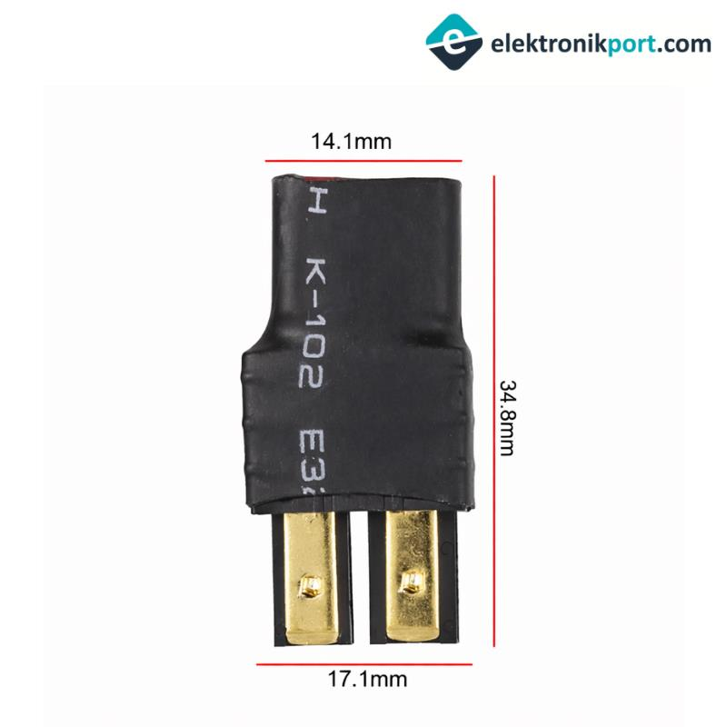 Trx Erkek Fiş To T-plug Dişi Konnektör Çevirici Adaptör Lipo Pil - Görsel 2