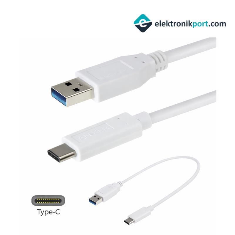 USB 3.1 Type C Şarj Data Kablo - 30cm