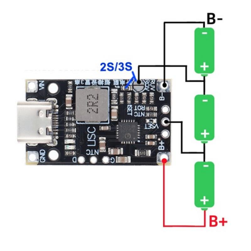 2S IP2326 1.5A 15W Lityum Pil Şarj Devresi Boost Modülü- Type-C - Görsel 27